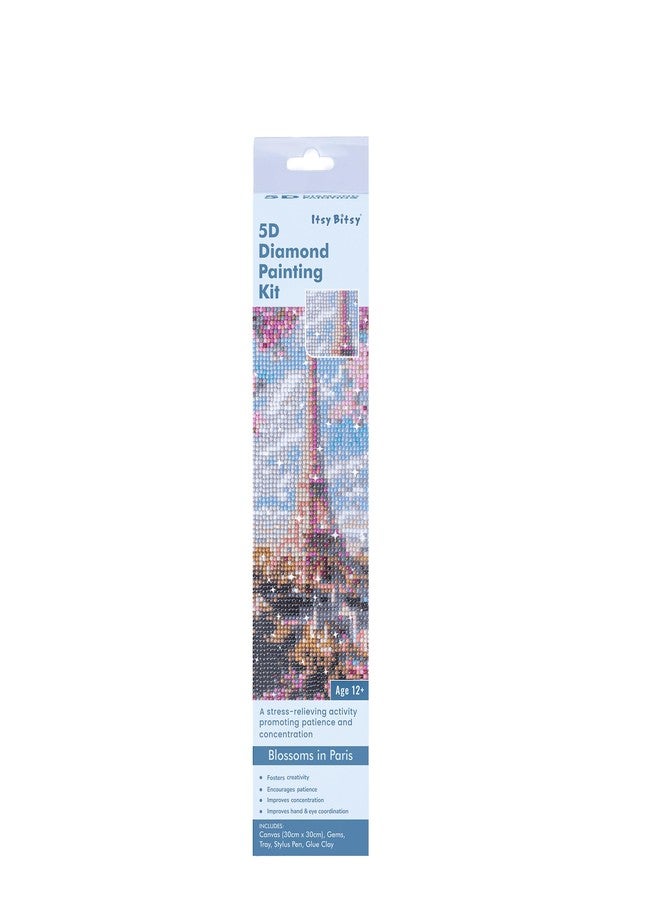 itsy-bitsy Itsy Bitsy DIY 5D Diamond Painting Kit Blossoms in Paris 30 X 30CM 1pc | Art & Craft, Creative, Fun & Activity Kit | Gift for Kids, Adult - Image 4